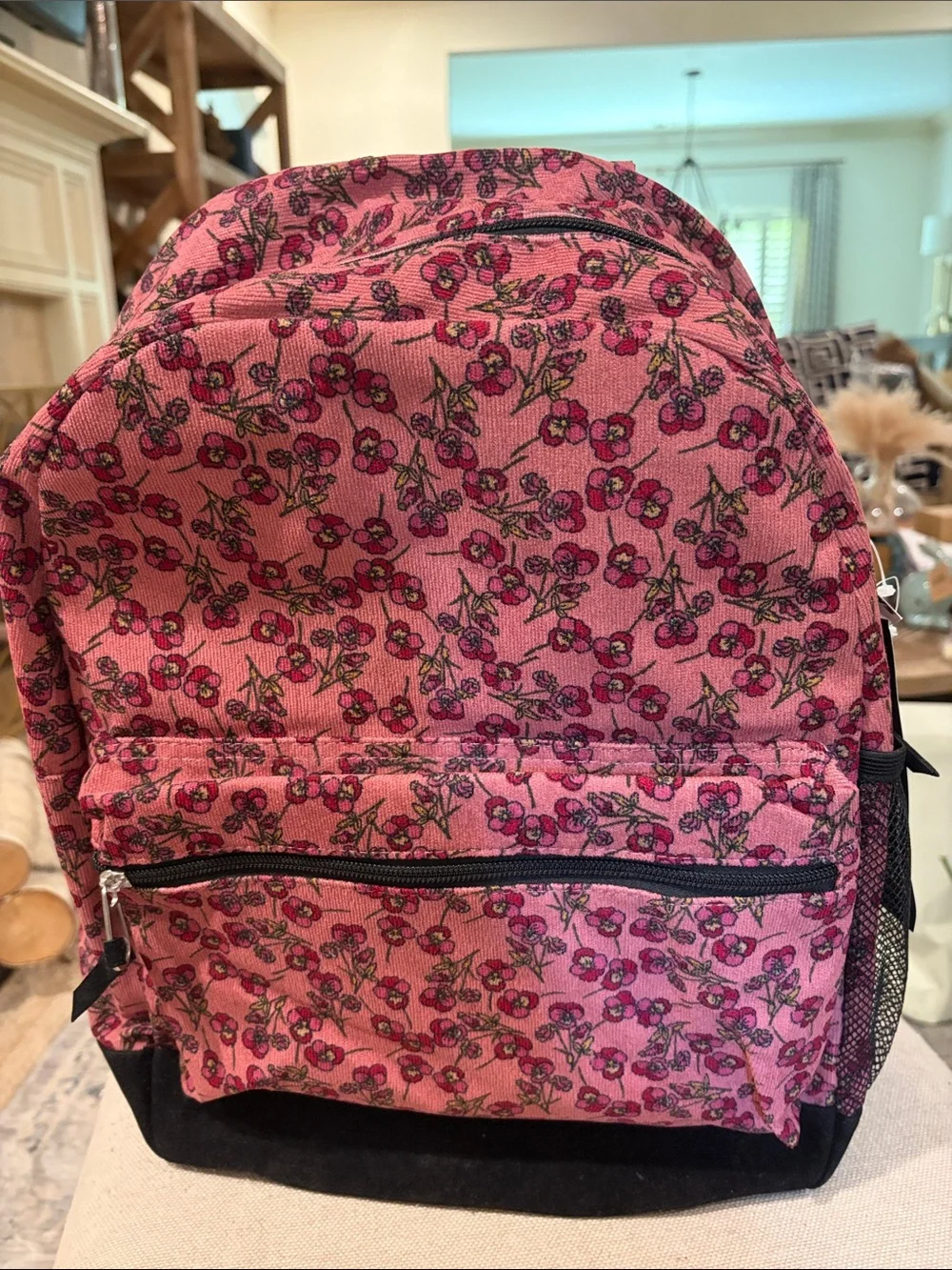 RSQ Floral Channel Cord Backpack/NWT